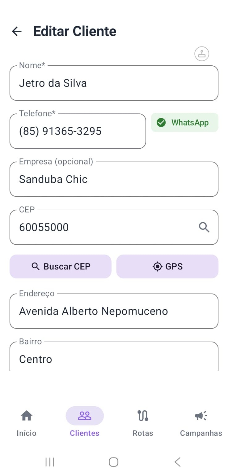 Formulário de cadastro de clientes