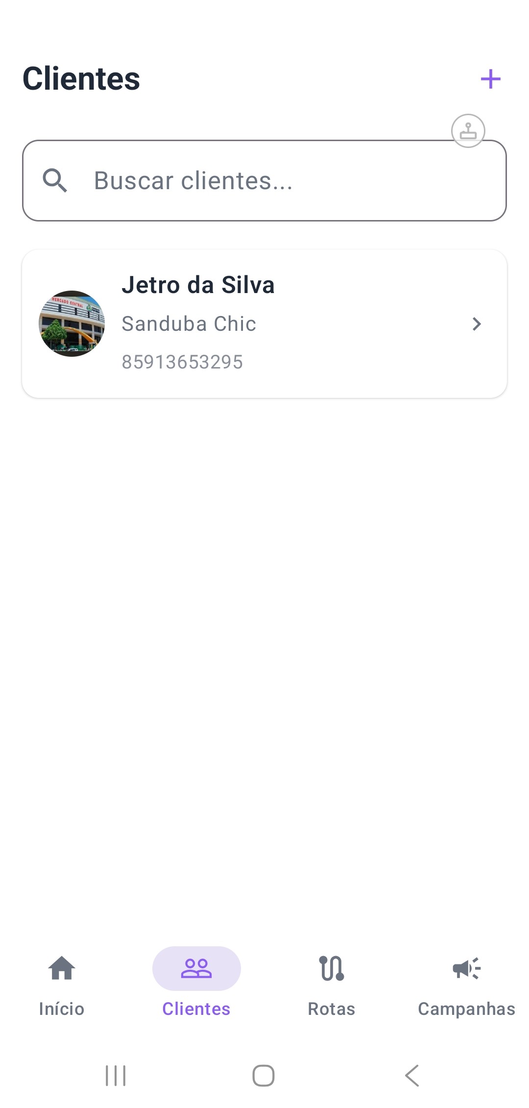 Lista de clientes