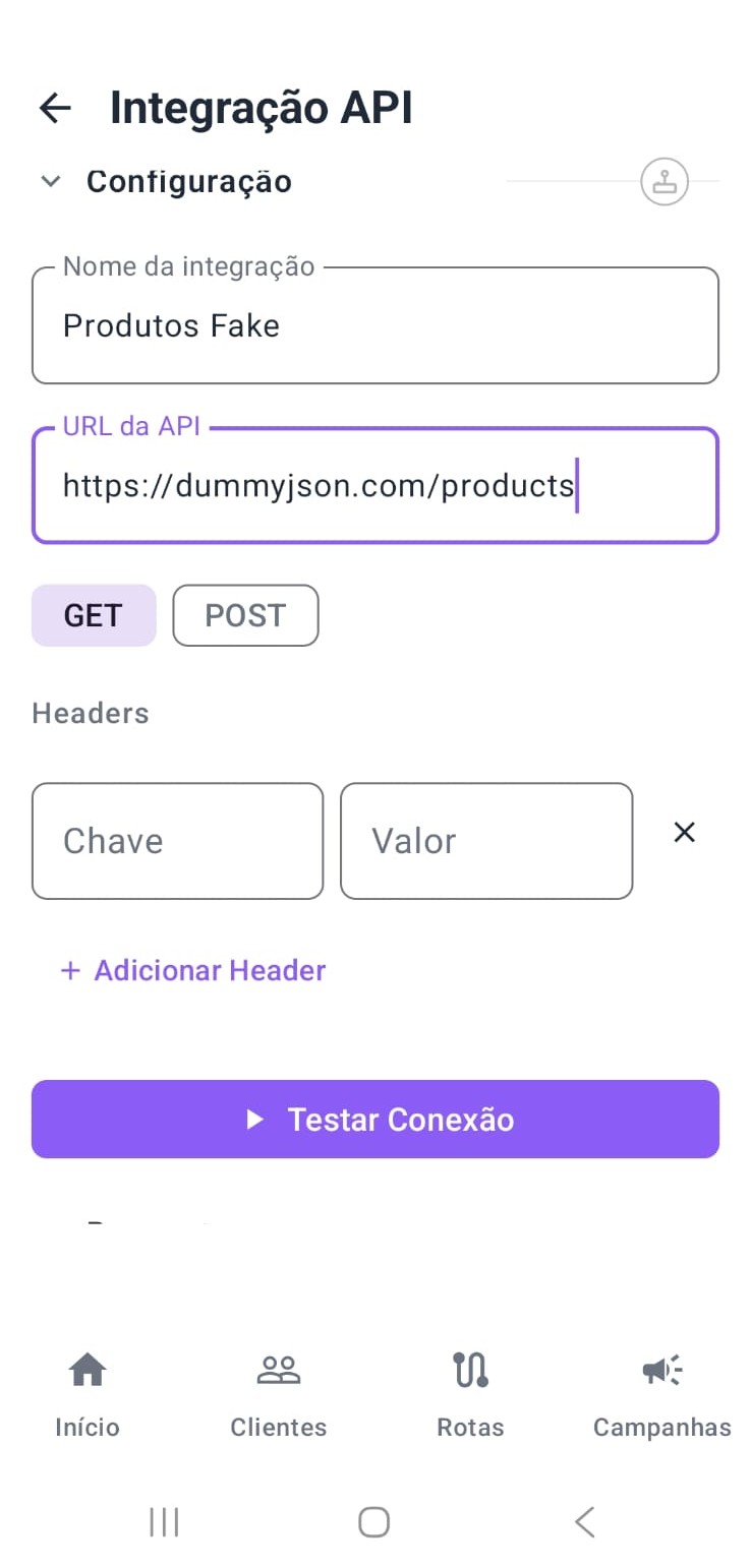 Detalhes da integração com API externa